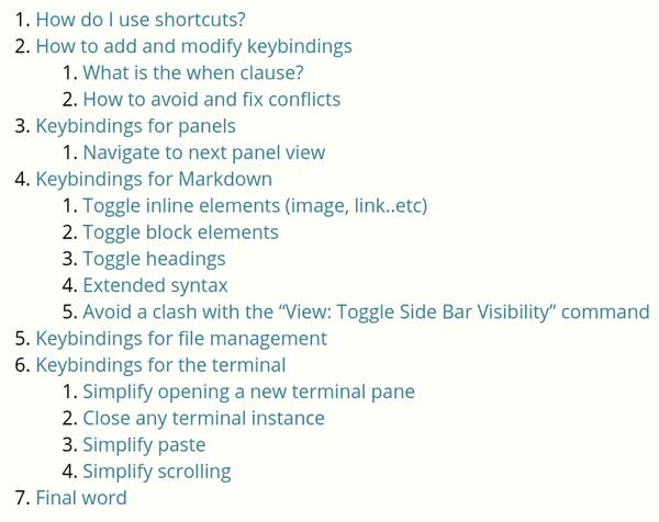 ordered list default styling