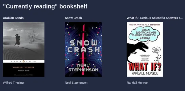 Currently reading page