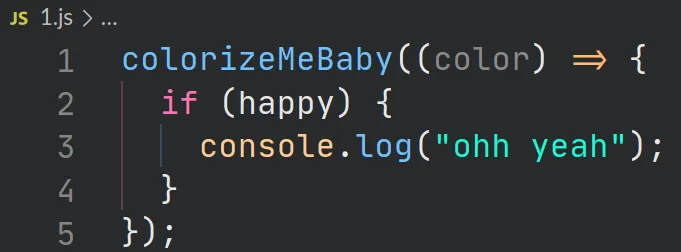 colored guides example