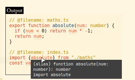 twoslash shiki hover with type information for an import statement