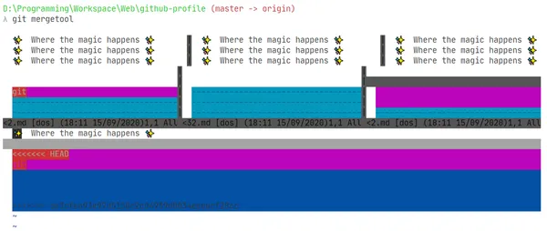 vimdiff merge conflict