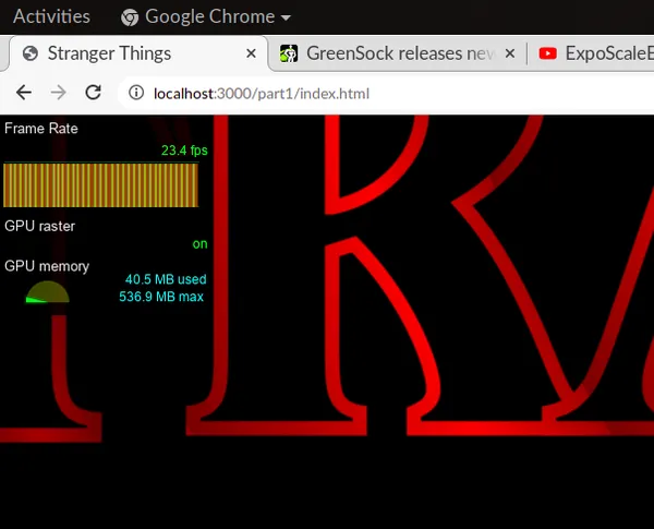 framerate for animation is 23.4 frames per second