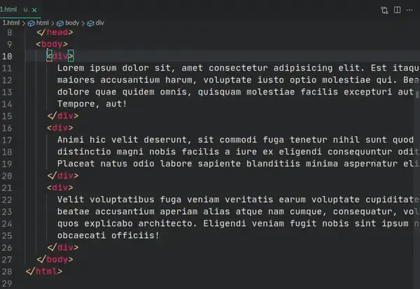 emmet wrap abbreviation demo