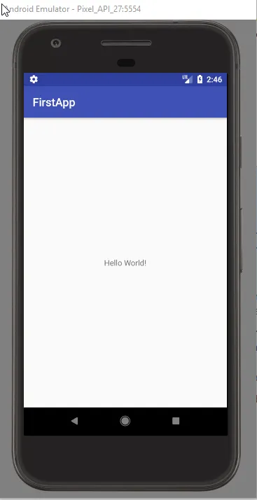 android hello world