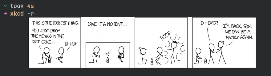 using script to fetch random XKCD comic