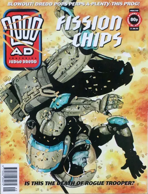 2000 AD cover with rogue trooper 1995