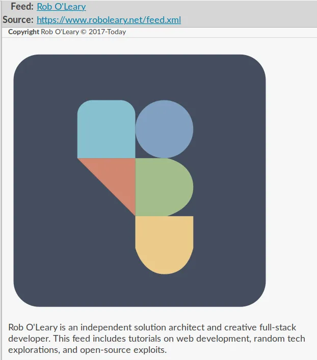 feed home in liferea reader
